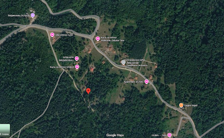 NA PRODAJU PLAC OD 9,16 ARI NA OSLUŠI NA TARI - Tara nekretnine na prodaju